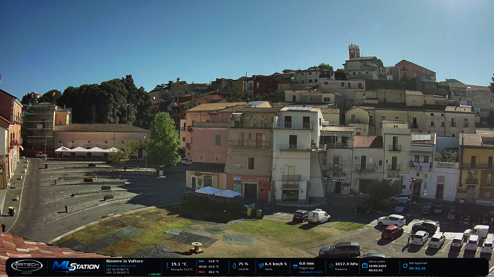 Webcam live di Rionero in Vulture
