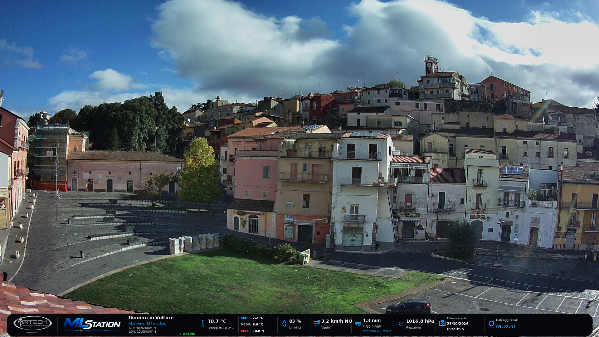 Webcam live di Rionero in Vulture