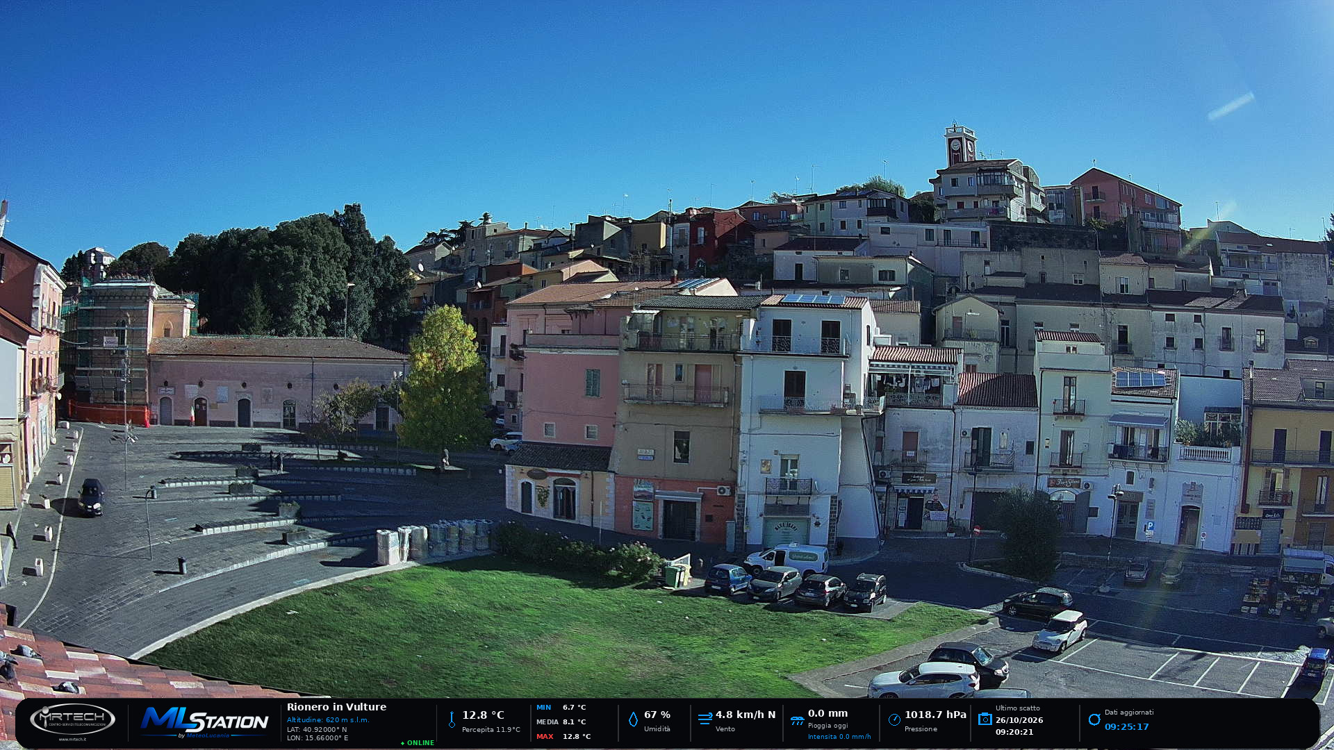 Webcam live di Rionero in Vulture